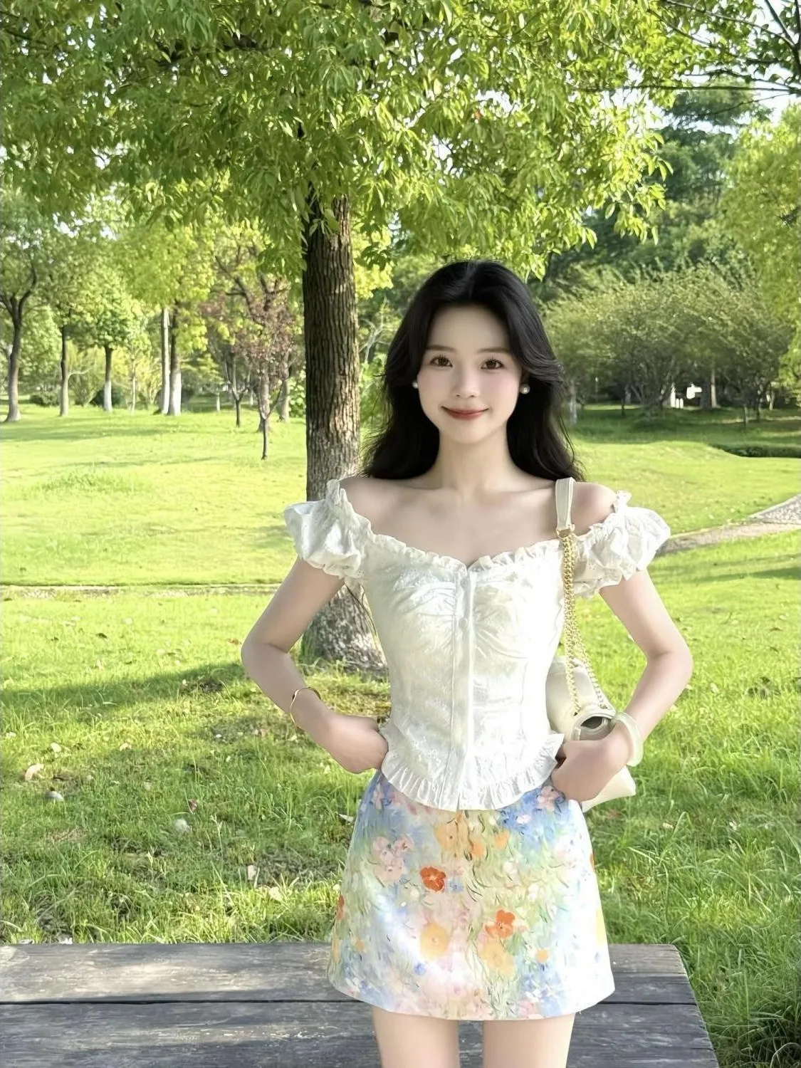 Summer New Sweet And Spicy Girl Design One Shoulder Short Shirt Floral Half Skirt Women's Fashion Korean Style Spring Autumn ...
Summer New Sweet And Spicy Girl Design One Shoulder Short Shirt Floral Half Skirt Women's Fashion Korean Style Spring Autumn ...