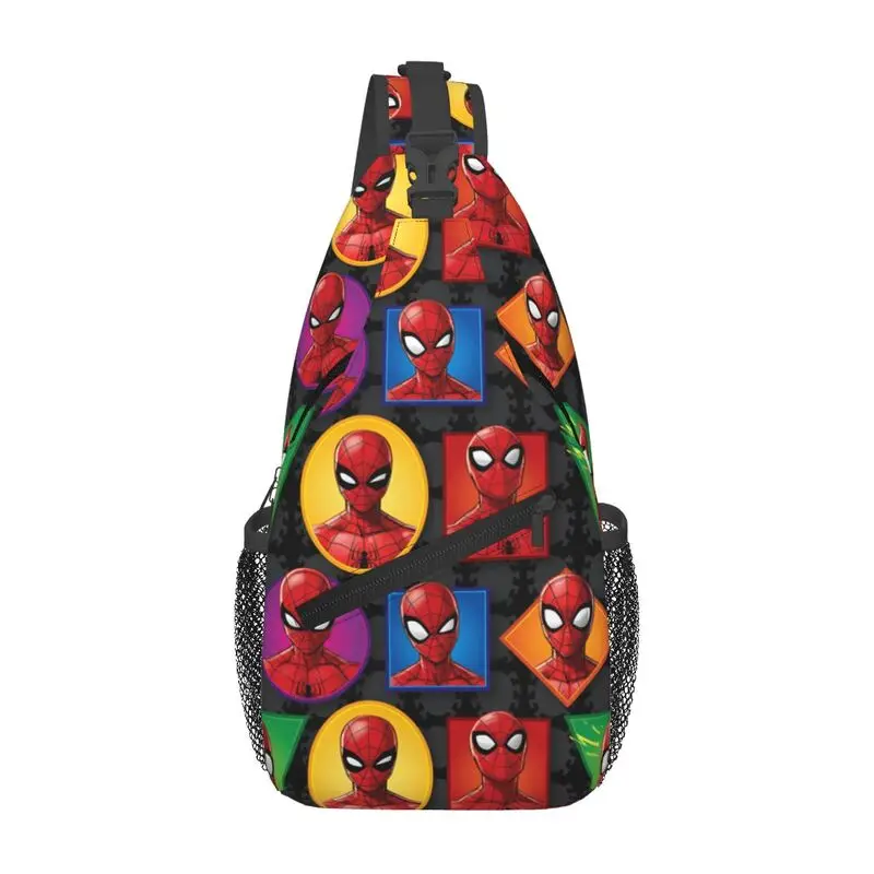 Fashion Classic Movie Hero Spider Man Crossbody Sling Backpack Men Shoulder Chest Bag for Traveling 
Fashion Classic Movie Hero Spider Man Crossbody Sling Backpack Men Shoulder Chest Bag for Traveling