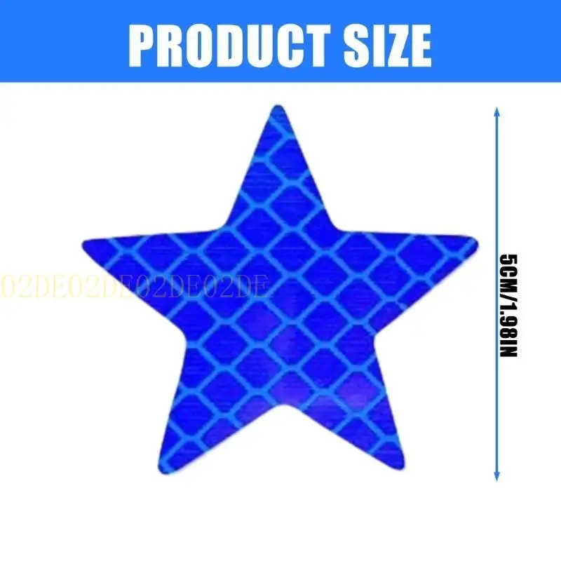 02DE 6pcs Reflective Star Vehicle Stickers Self-Adhesive for Night Driving Safety Easy Installation on Car Truck Motorcycles
02DE 6pcs Reflective Star Vehicle Stickers Self-Adhesive for Night Driving Safety Easy Installation on Car Truck Motorcycles