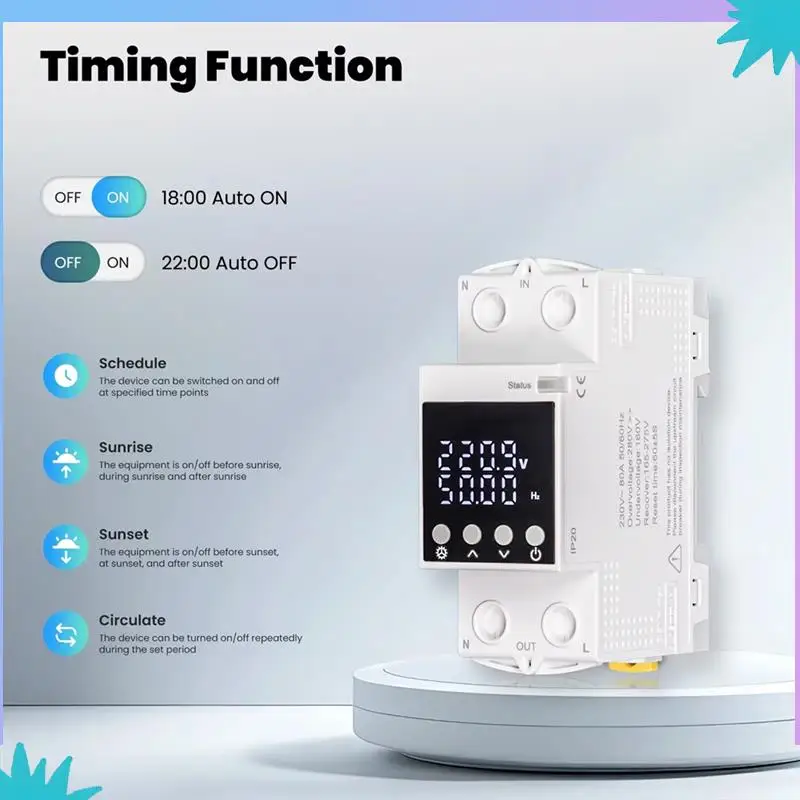 ABZW Tuya Wi-Fi умный автоматический выключатель 80A-набор порогов сигнализации монитор электричества V0 огнестойкий ретардантный контроль через приложение 
ABZW Tuya Wi-Fi умный автоматический выключатель 80A-набор порогов сигнализации монитор электричества V0 огнестойкий ретардантный контроль через приложение