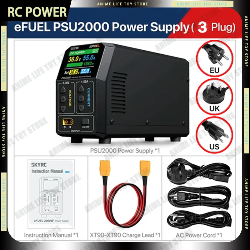 New Arrival! EFUEL PSU2000 1200W-1980W RC Power Supply EU UK US Plug 8-36V RC Charger 55A Omni Power Distribution Hub XT90 XT60
New Arrival! EFUEL PSU2000 1200W-1980W RC Power Supply EU UK US Plug 8-36V RC Charger 55A Omni Power Distribution Hub XT90 XT60