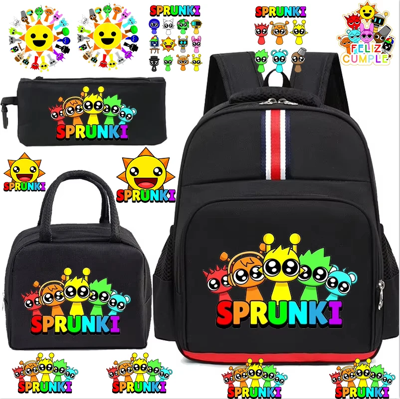 Многофункциональный рюкзак с фигуркой Sprunki, 3 шт./компл., школьный рюкзак с героями мультфильмов Sprunki для мальчиков с сумкой для обеда, пенал, детский рюкзак Sprunki
Многофункциональный рюкзак с фигуркой Sprunki, 3 шт./компл., школьный рюкзак с героями мультфильмов Sprunki для мальчиков с сумкой для обеда, пенал, детский рюкзак Sprunki