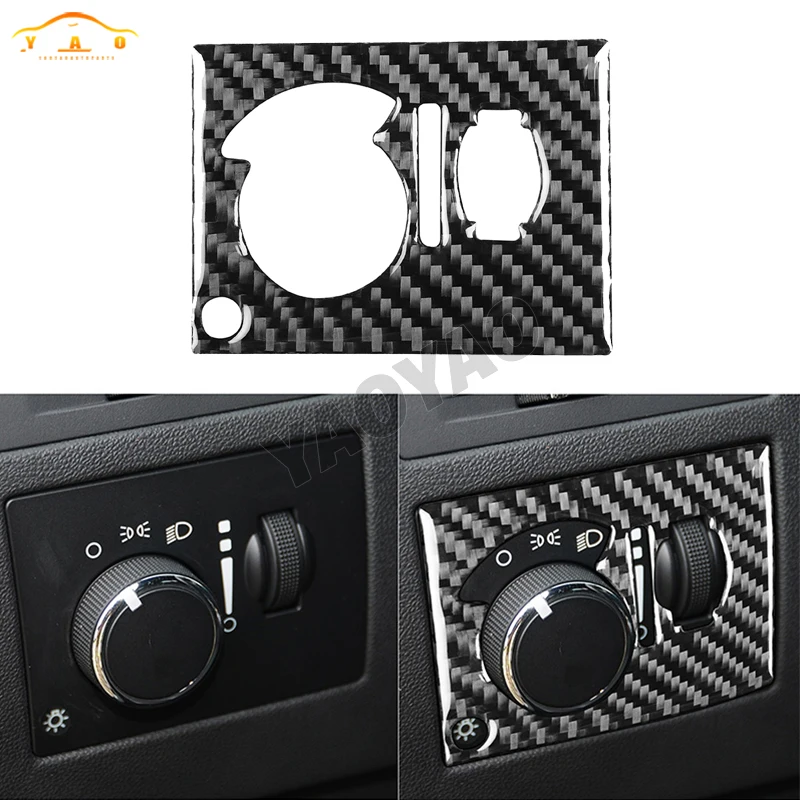 Carbon Fiber Headlight Switch Panel Cover Trim Sticker Decoration For Dodge Challenger 2008-2014 Car Accessories
Carbon Fiber Headlight Switch Panel Cover Trim Sticker Decoration For Dodge Challenger 2008-2014 Car Accessories
