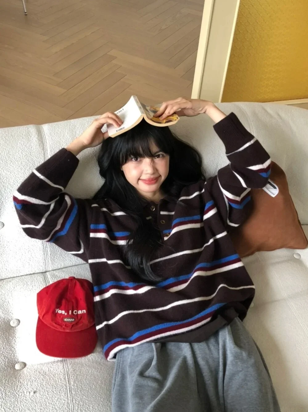 Корейский мягкий свитер свободного кроя в полоску с цветовыми блоками, женский, удобный, с длинными рукавами, вязаный, зимний, модный
Корейский мягкий свитер свободного кроя в полоску с цветовыми блоками, женский, удобный, с длинными рукавами, вязаный, зимний, модный