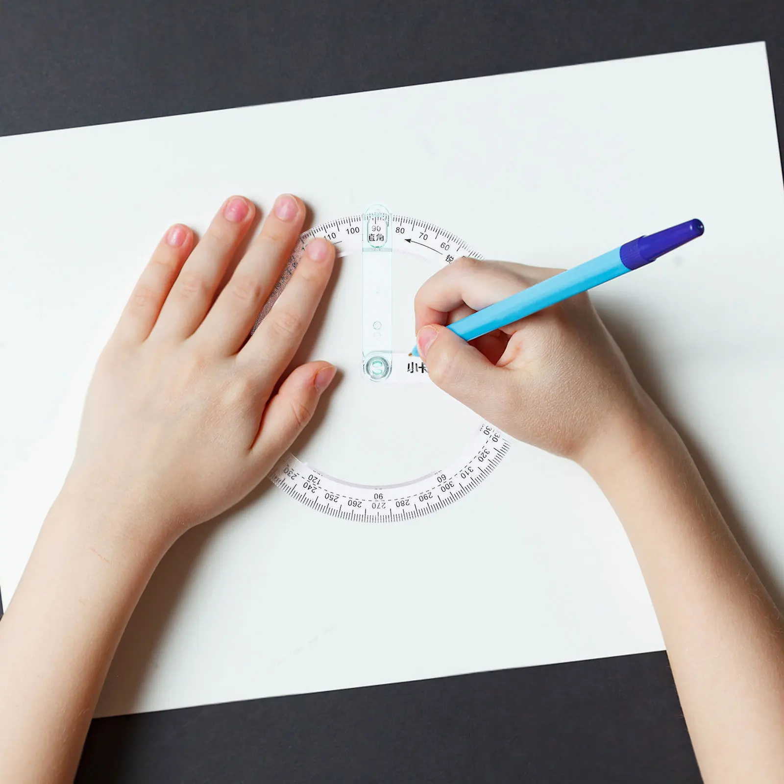 5Pcs Clear Plastic 360 Degree Circle Protractor Measuring Tool Round Protractor for Office School Drawing Design Use
5Pcs Clear Plastic 360 Degree Circle Protractor Measuring Tool Round Protractor for Office School Drawing Design Use