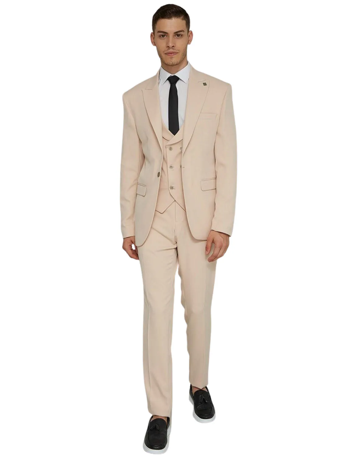 Men's Slim Fit Suit 3-Piece Set One Button Jacket Shawl Lapel Vest for Groom Party
Men's Slim Fit Suit 3-Piece Set One Button Jacket Shawl Lapel Vest for Groom Party