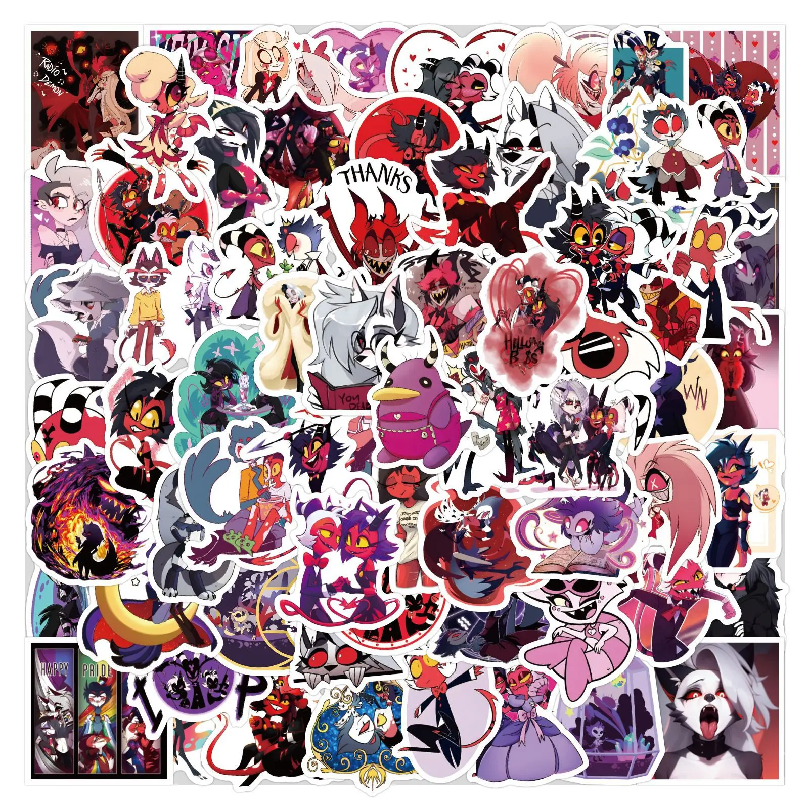 120PCS Helluva Boss Stickers Graffiti Stickers DIY Diary Phone Case Handmade Scrapbook Aesthetic Stickers
120PCS Helluva Boss Stickers Graffiti Stickers DIY Diary Phone Case Handmade Scrapbook Aesthetic Stickers