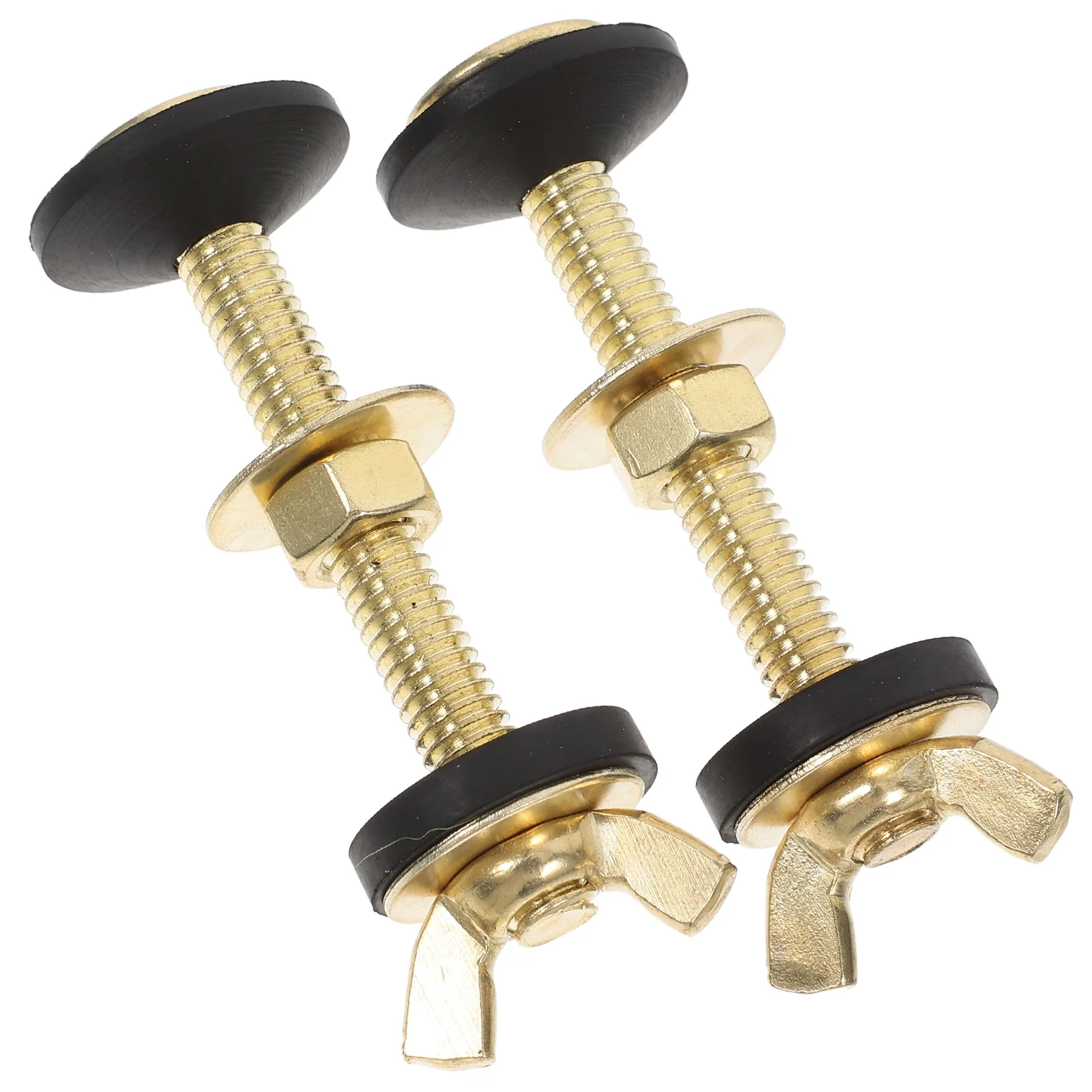2 Pcs Universal Toilet Tank Replacement Kit inside Bowl Coupling Seat Screws Heavy Duty Bolts Parts Leakproof Design Rubber 
2 Pcs Universal Toilet Tank Replacement Kit inside Bowl Coupling Seat Screws Heavy Duty Bolts Parts Leakproof Design Rubber