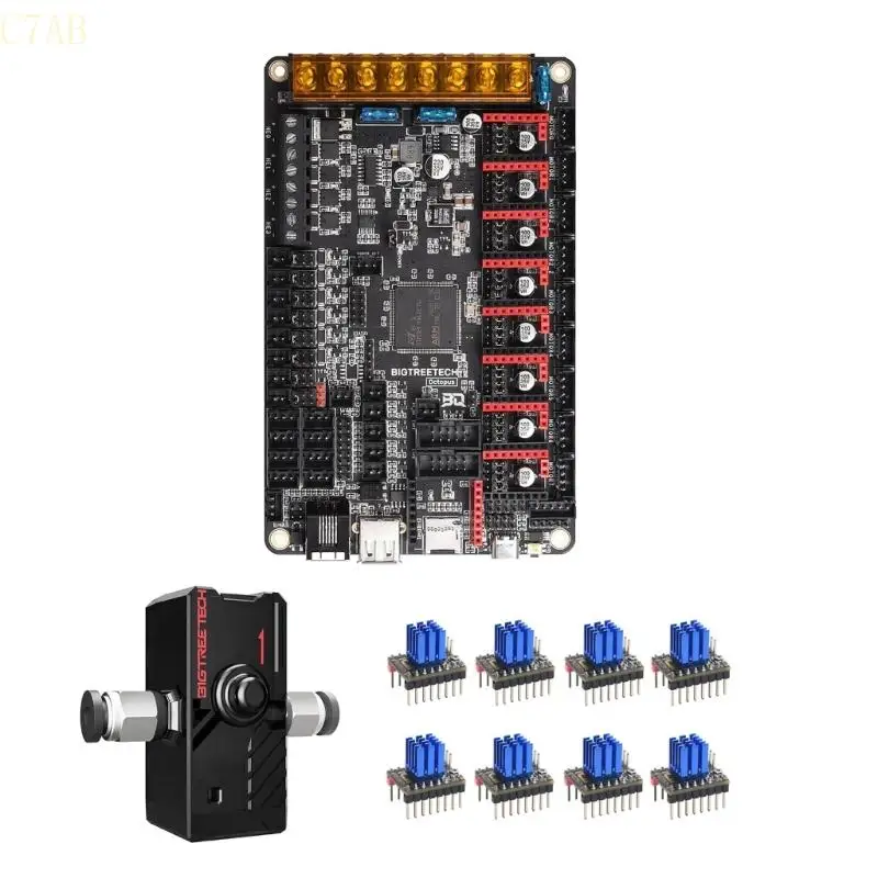 C7AB Complete OctopusV1.1 Control Board and SFS V2.0 Filaments 8Pcs TMC2209V1.3 Motor Combo for DIY 3D Printers
C7AB Complete OctopusV1.1 Control Board and SFS V2.0 Filaments 8Pcs TMC2209V1.3 Motor Combo for DIY 3D Printers