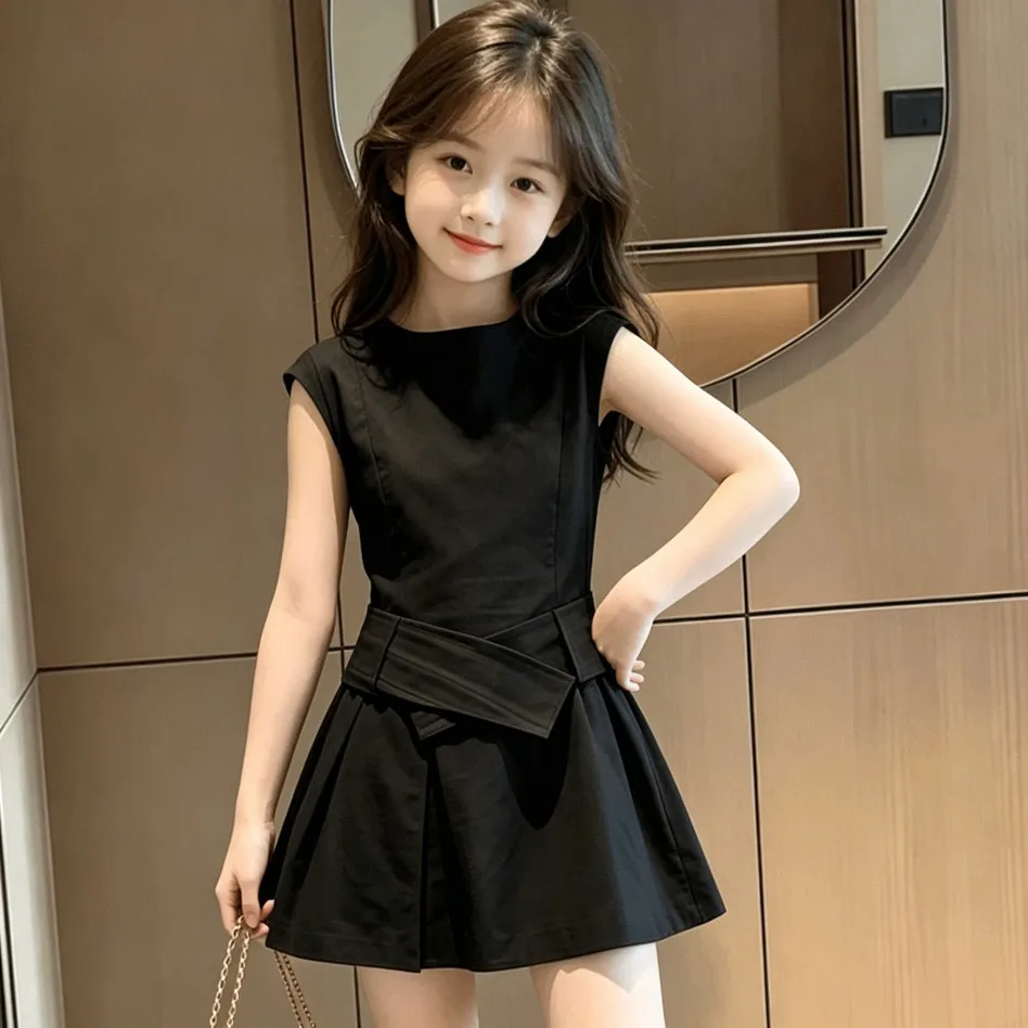 Kids Girls Summer Fashionable Retro Design Vest Dress New Style Children's Clothing 5 7 9 10 12 15Y
Kids Girls Summer Fashionable Retro Design Vest Dress New Style Children's Clothing 5 7 9 10 12 15Y
