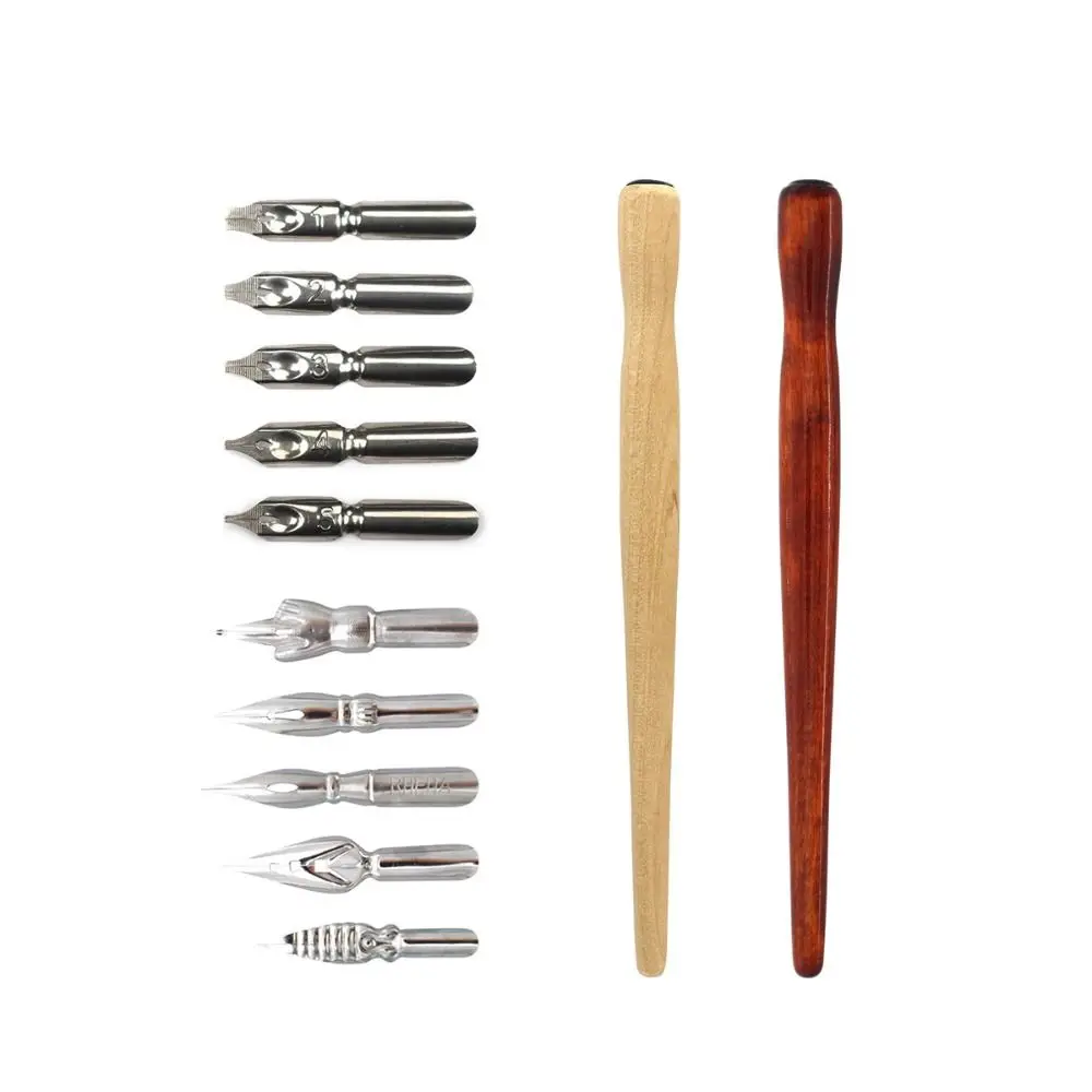 1pcs High Quality Wooden Rod Dip Pen Stainless Steel Tip Calligraphy Pen English Pen Office Business
1pcs High Quality Wooden Rod Dip Pen Stainless Steel Tip Calligraphy Pen English Pen Office Business