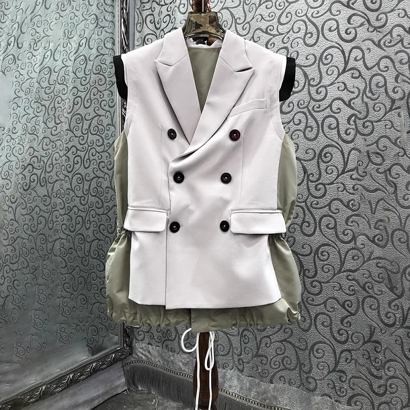 Top Quality New Blazer Coats 2023 Autumn Style Women Notched Collar Drawstring Deco Casual Vest Blazer Coats Outerwear Female
Top Quality New Blazer Coats 2023 Autumn Style Women Notched Collar Drawstring Deco Casual Vest Blazer Coats Outerwear Female