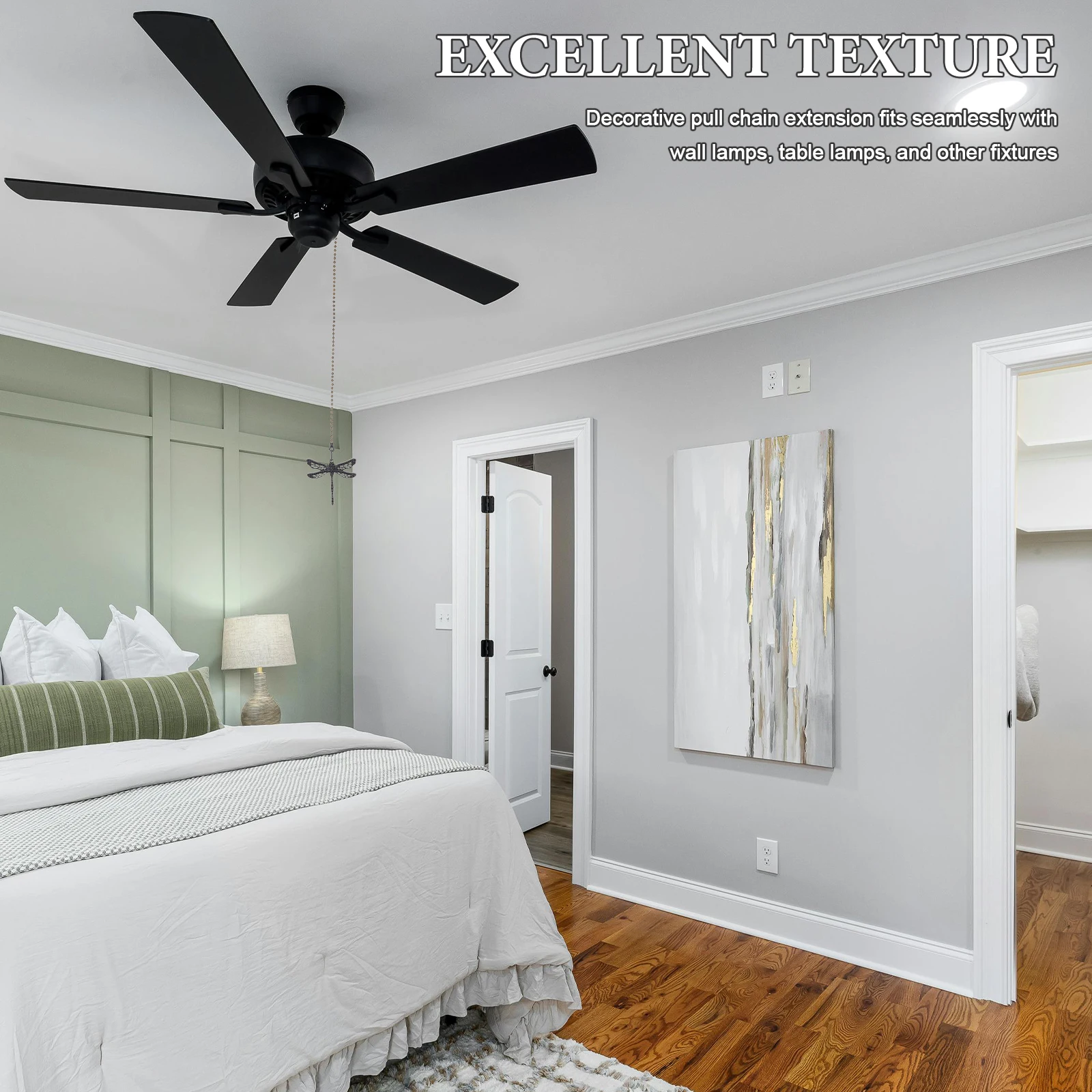 4Pcs Dragonfly Ceiling Fan Pull Chain Extenders 14.34inch Hollow Design Vintage Beaded Fan Pull Chain Extension for Ceiling Wall
4Pcs Dragonfly Ceiling Fan Pull Chain Extenders 14.34inch Hollow Design Vintage Beaded Fan Pull Chain Extension for Ceiling Wall