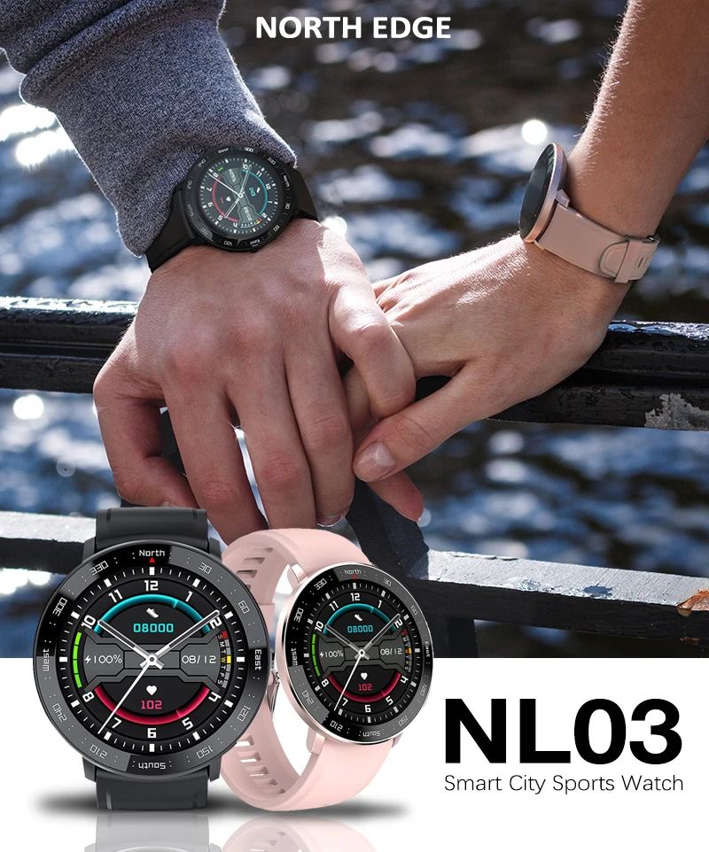 NORTH EDGE Men's Smart Watch Sport Heart Rate Blood Pressure Monitor Fitness Men Women Smartwatch Bluetooth For Android IOS
NORTH EDGE Men's Smart Watch Sport Heart Rate Blood Pressure Monitor Fitness Men Women Smartwatch Bluetooth For Android IOS