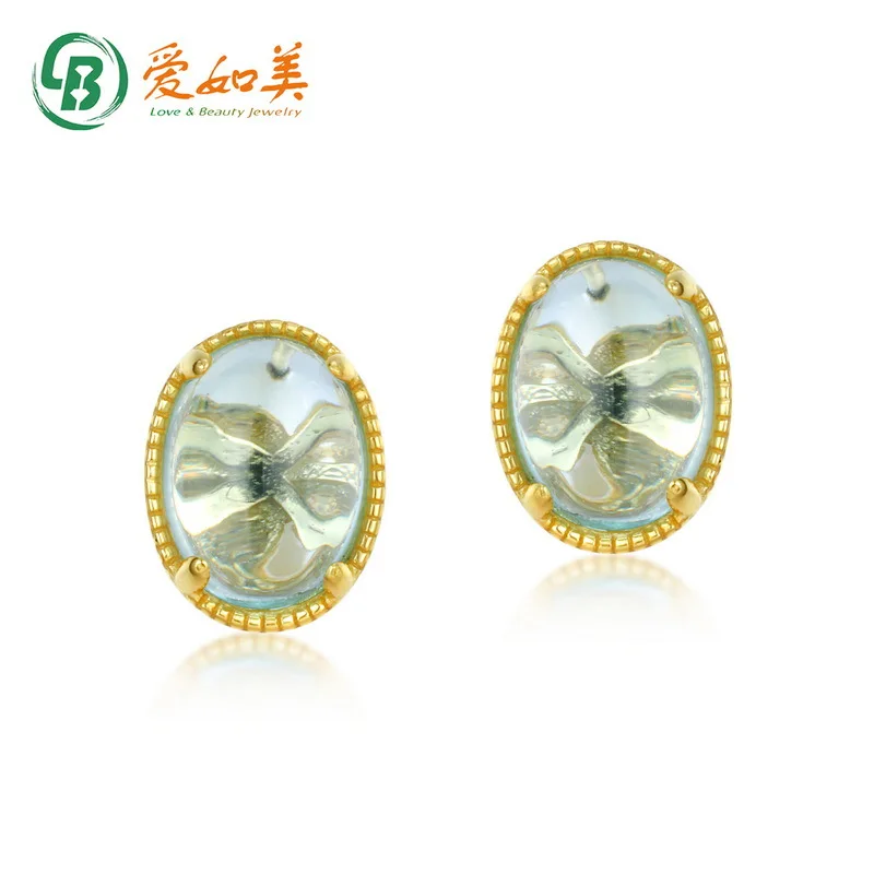 New Japanese and Korean Sky Blue Topaz Earrings 18K Gold PT950 Platinum Silver Plated 7-Layer Gold Earrings for Women
New Japanese and Korean Sky Blue Topaz Earrings 18K Gold PT950 Platinum Silver Plated 7-Layer Gold Earrings for Women