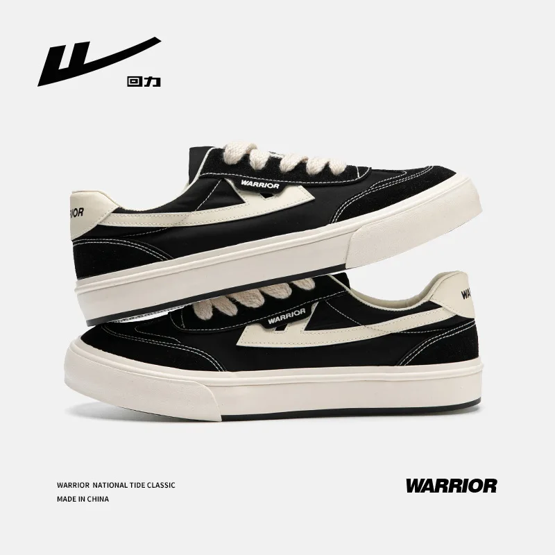 WARRIOR Men Canvas Shoes Black And White Classic College Casual Sneakers Fashion Versatile Men's Vulcanized Shoes
WARRIOR Men Canvas Shoes Black And White Classic College Casual Sneakers Fashion Versatile Men's Vulcanized Shoes