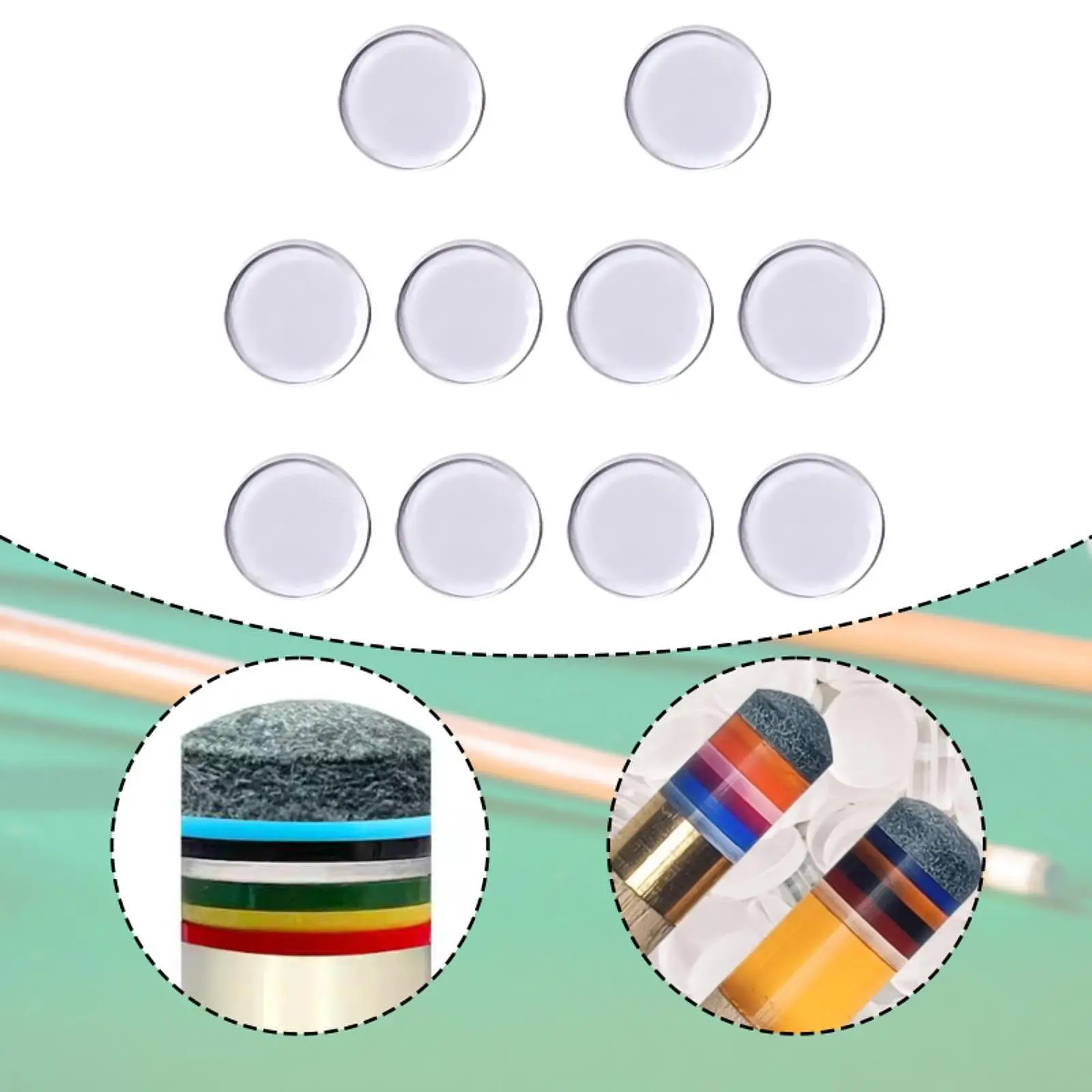 Pool Cue Tip Replacement Pad Acrylic Billiard Accessories Repair Kit for Practice and Game Room Use
Pool Cue Tip Replacement Pad Acrylic Billiard Accessories Repair Kit for Practice and Game Room Use