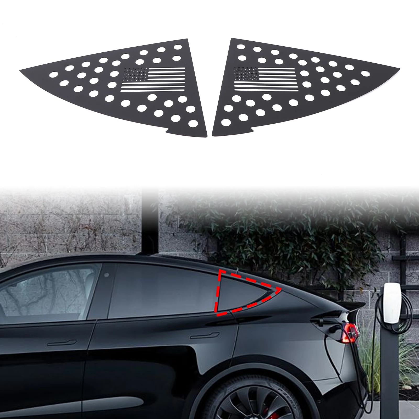 Zinky Aluminum alloy Car rear triangle window honeycomb decorative panel For Tesla Model Y 2019+ Auto Accessories 2 Pcs
Zinky Aluminum alloy Car rear triangle window honeycomb decorative panel For Tesla Model Y 2019+ Auto Accessories 2 Pcs