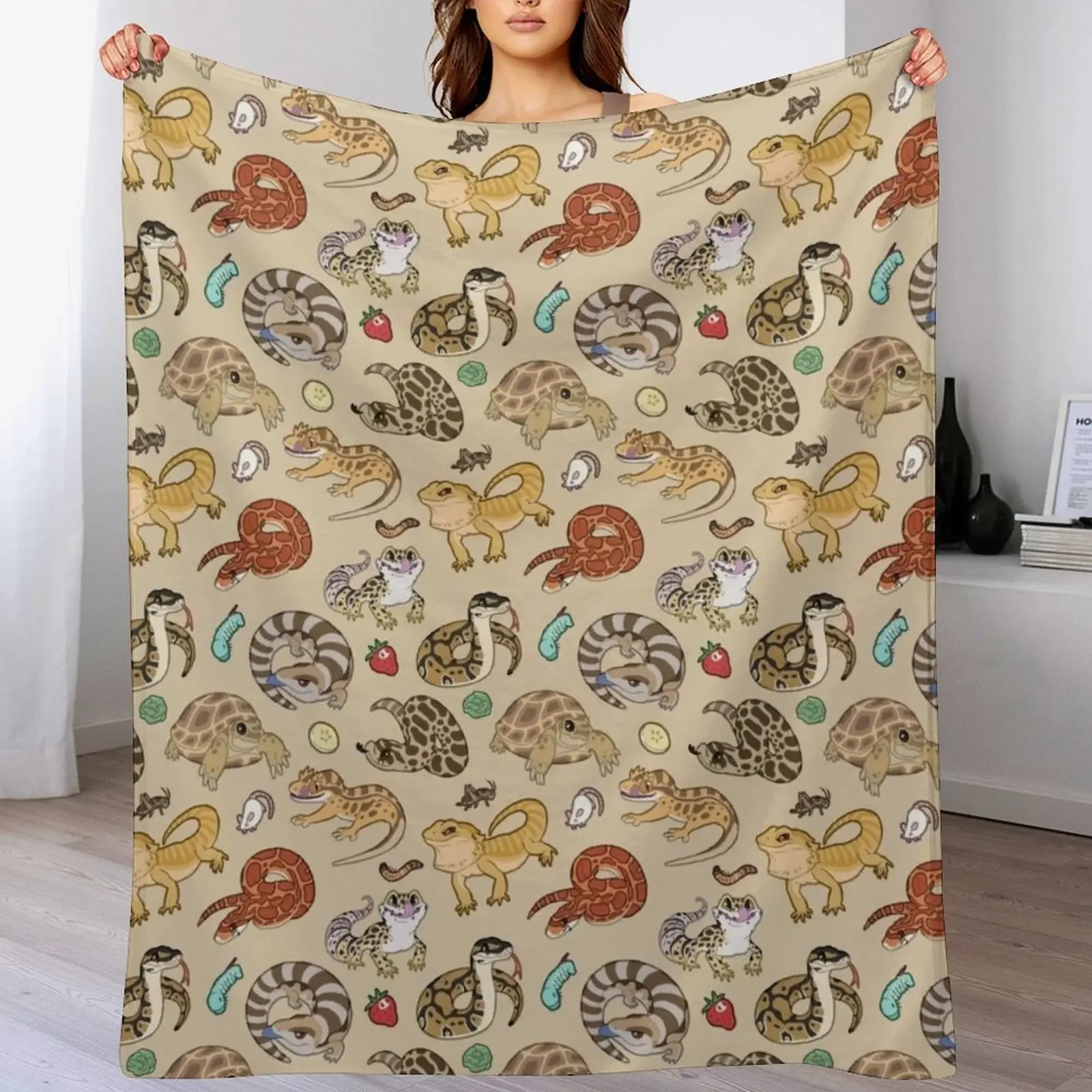 Reptile Pets Pattern - Sand Throw Blanket Wrinkle Resistant Lightweight Blanket
Reptile Pets Pattern - Sand Throw Blanket Wrinkle Resistant Lightweight Blanket