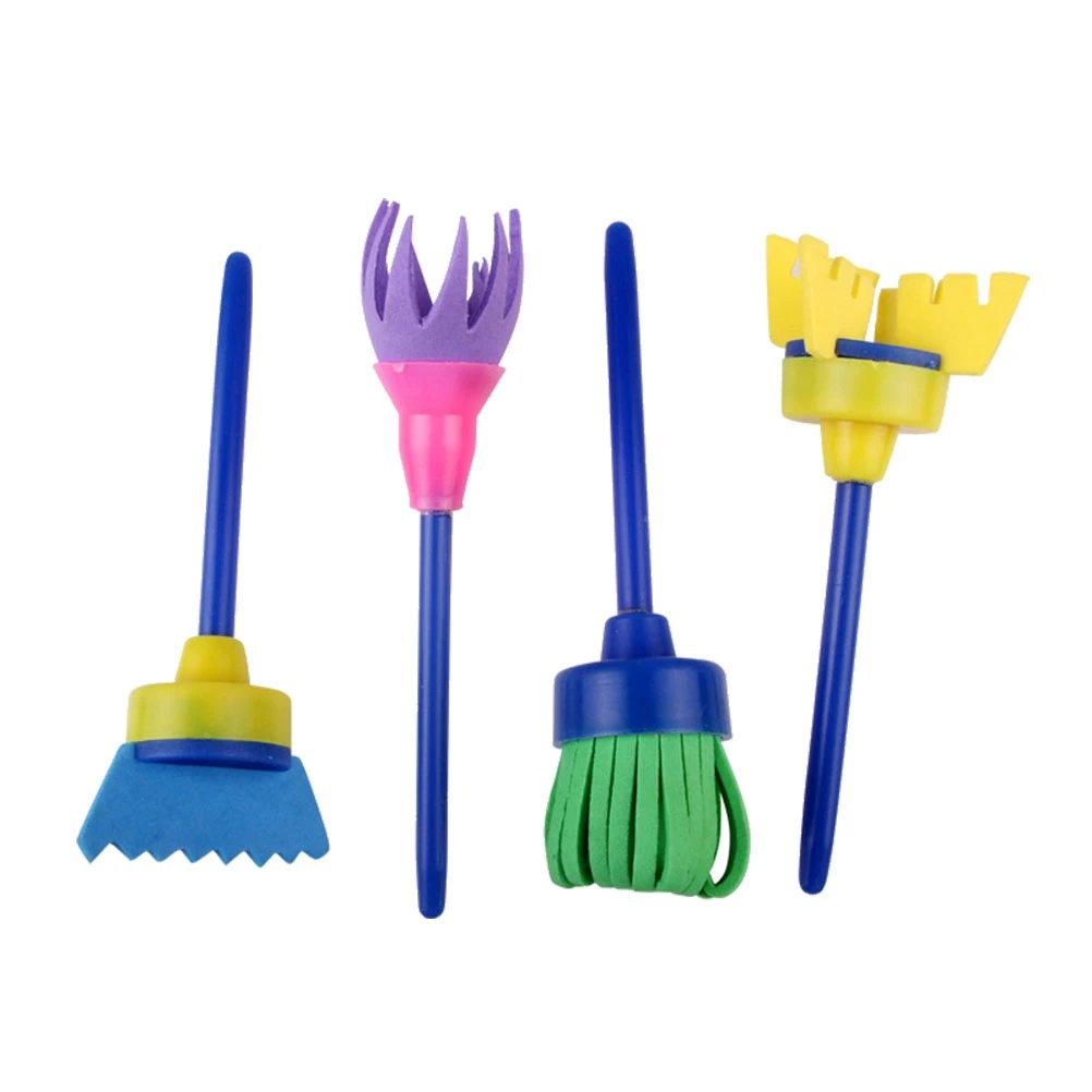 4 pcs Sponge Paint Roller Kids Art Supplies Durable Foam Brush Drawing Graffiti Painting Tools Child Mini Brushes
4 pcs Sponge Paint Roller Kids Art Supplies Durable Foam Brush Drawing Graffiti Painting Tools Child Mini Brushes