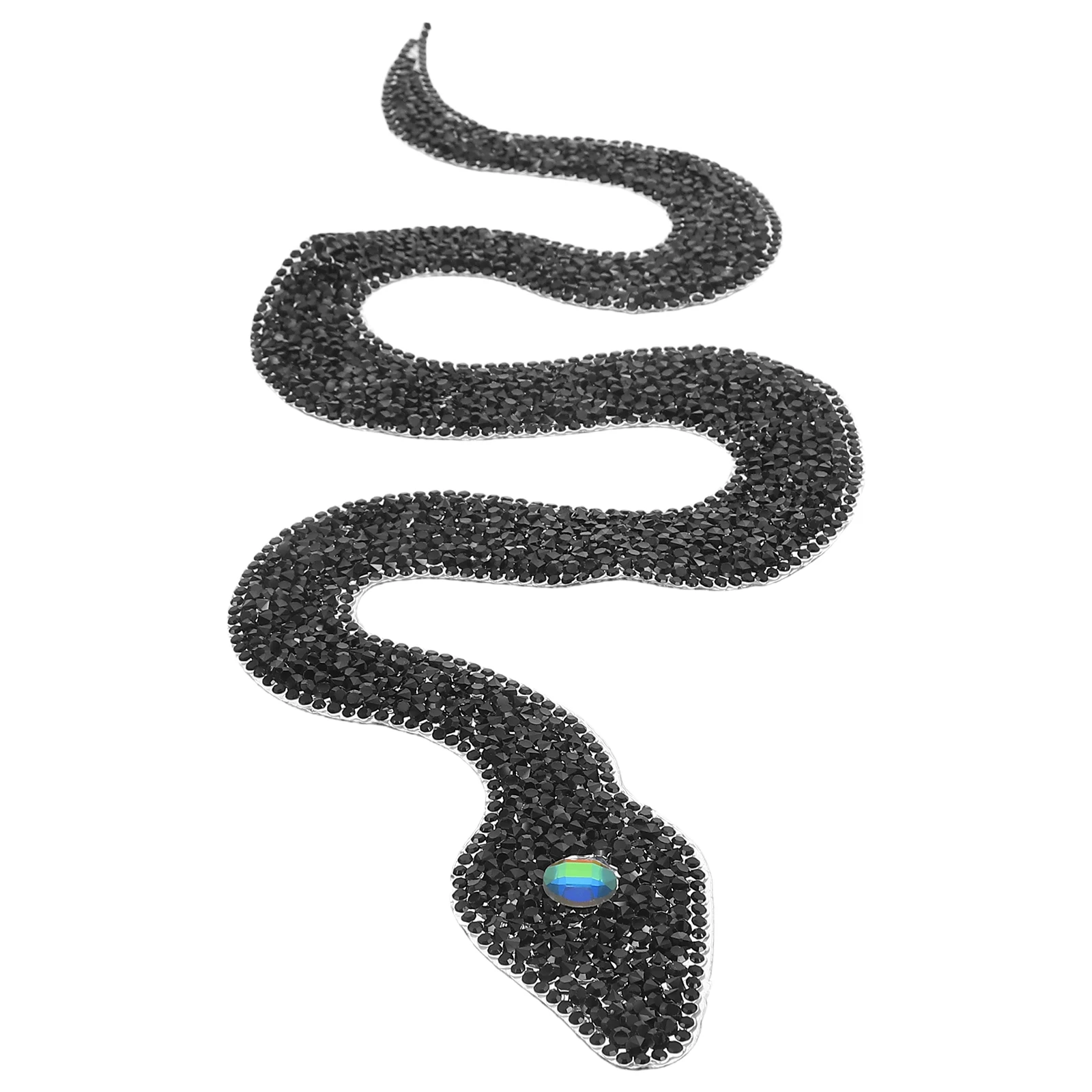 Snake-Shaped Rhinestone Applique Trim Fabric Patch Iron-On Clothing Decorative Repair Sticker Sew-On Crystal Badge Diy
Snake-Shaped Rhinestone Applique Trim Fabric Patch Iron-On Clothing Decorative Repair Sticker Sew-On Crystal Badge Diy