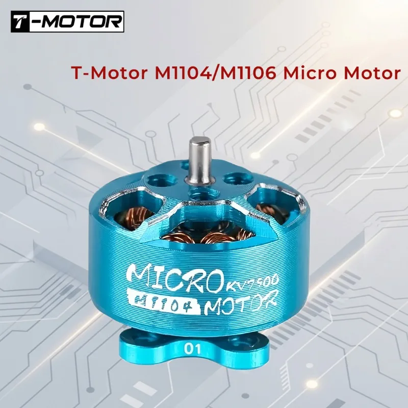 Бесколлекторный микромотор T-Motor M1104 KV7500 M1106 KV6000, легкий, компактный, с валом 1,5 мм для FPV-дронов 90 мм и 110 мм
Бесколлекторный микромотор T-Motor M1104 KV7500 M1106 KV6000, легкий, компактный, с валом 1,5 мм для FPV-дронов 90 мм и 110 мм