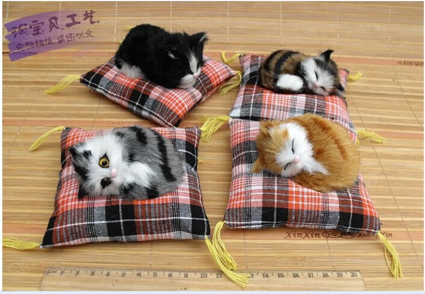 4 шт., маленькая игрушка-симулятор кошки, милая мини-кукла-кошка, украшения для автомобиля, подарочная кукла, около 10 см, 2046
4 шт., маленькая игрушка-симулятор кошки, милая мини-кукла-кошка, украшения для автомобиля, подарочная кукла, около 10 см, 2046