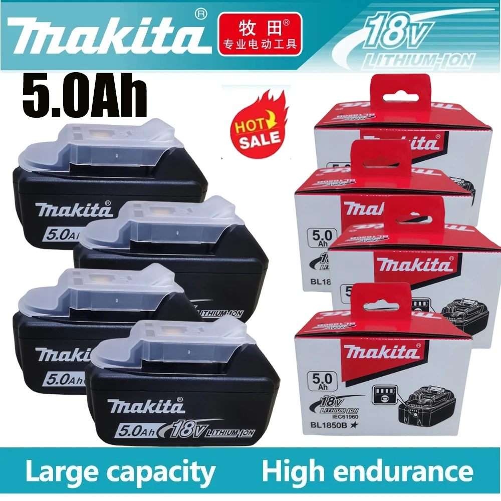 100% original Makita 18V6.0Ah battery, Makita power tool LXT BL1860B-BL1830 battery, long battery life, fast charging,
100% original Makita 18V6.0Ah battery, Makita power tool LXT BL1860B-BL1830 battery, long battery life, fast charging,
