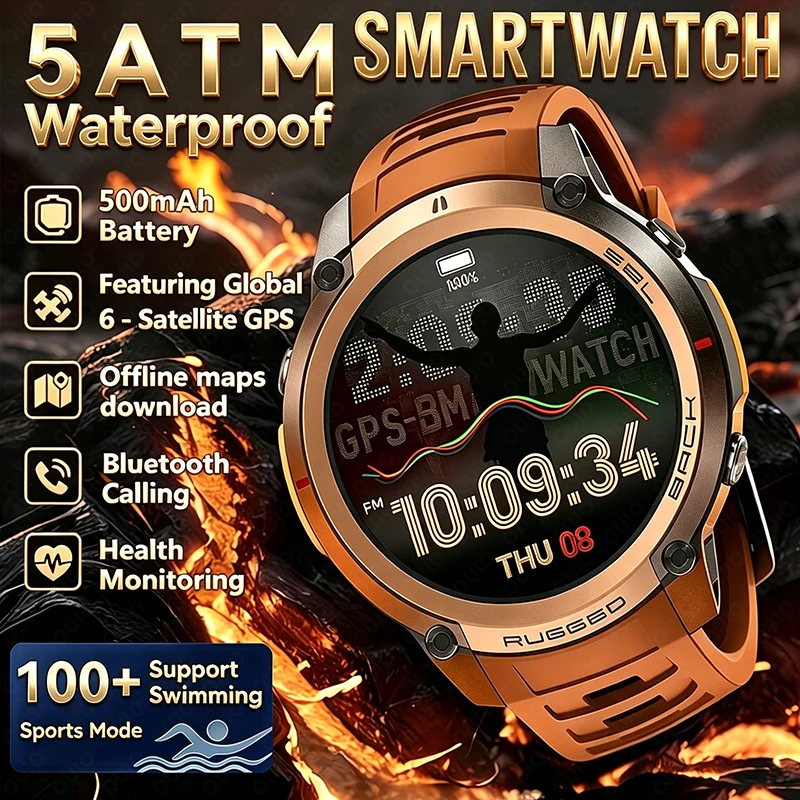 2026 Smart Watch Outdoor Sports Offline Map Global Six-Star GPS Bluetooth Call 5ATM Waterproof 500mAh Large Battery Smart Watch
2026 Smart Watch Outdoor Sports Offline Map Global Six-Star GPS Bluetooth Call 5ATM Waterproof 500mAh Large Battery Smart Watch