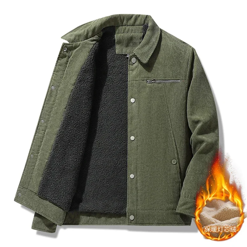 Jacket Men's Cotton-padded Jacket Men's Fleece Thickened Lamb Wool Winter Coat New Cotton-padded Windproof Warm Cotton Men acket
Jacket Men's Cotton-padded Jacket Men's Fleece Thickened Lamb Wool Winter Coat New Cotton-padded Windproof Warm Cotton Men acket