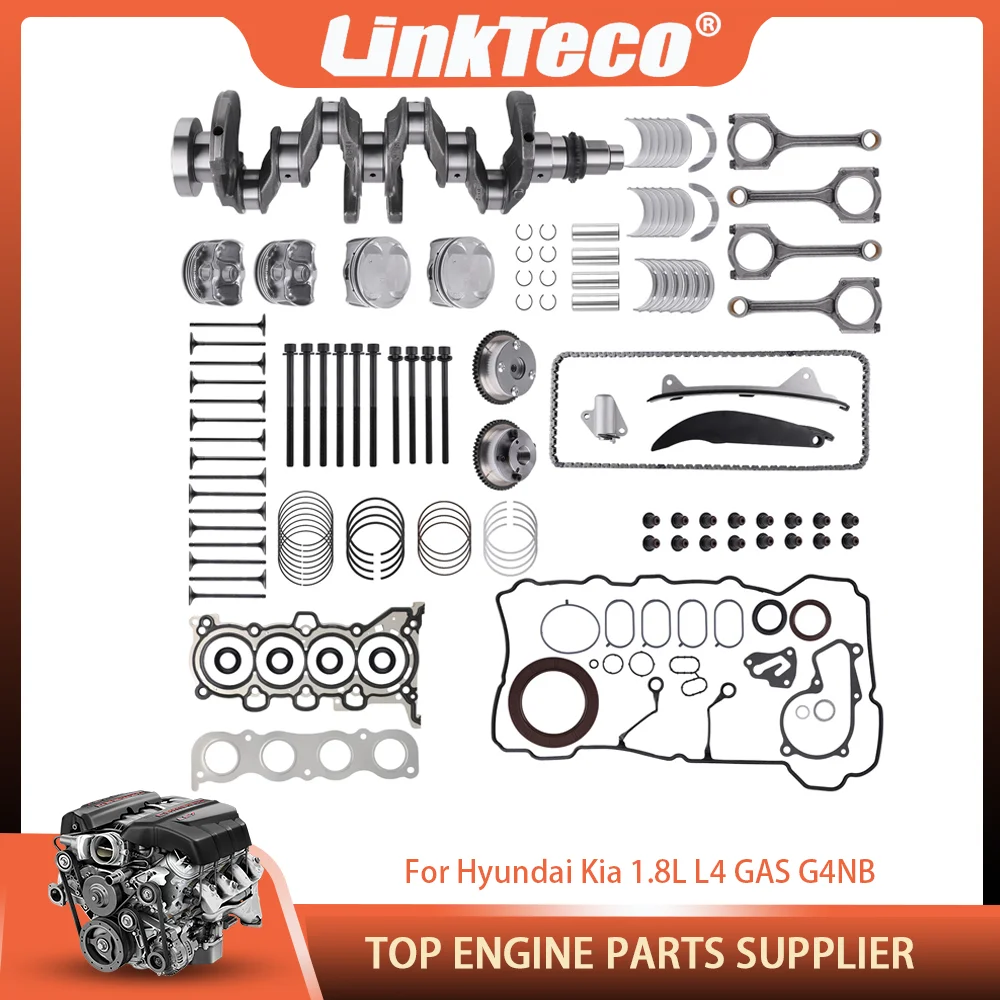 Engine Full Gasket Bolt Valve Set Timing Chain Kit Fit 1.8 L L4 G4NB GAS For Hyundai Elantra i30 Mistra Kia Forte K4 1.8L 11-16
Engine Full Gasket Bolt Valve Set Timing Chain Kit Fit 1.8 L L4 G4NB GAS For Hyundai Elantra i30 Mistra Kia Forte K4 1.8L 11-16