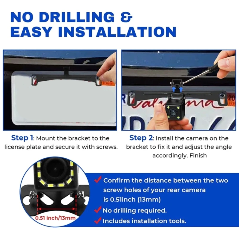 Car Reversing Camera Bracket Car Rear View Camera Bracket DashCam Mount Holder For Reverse Camera (Bracket Only) F19A
Car Reversing Camera Bracket Car Rear View Camera Bracket DashCam Mount Holder For Reverse Camera (Bracket Only) F19A