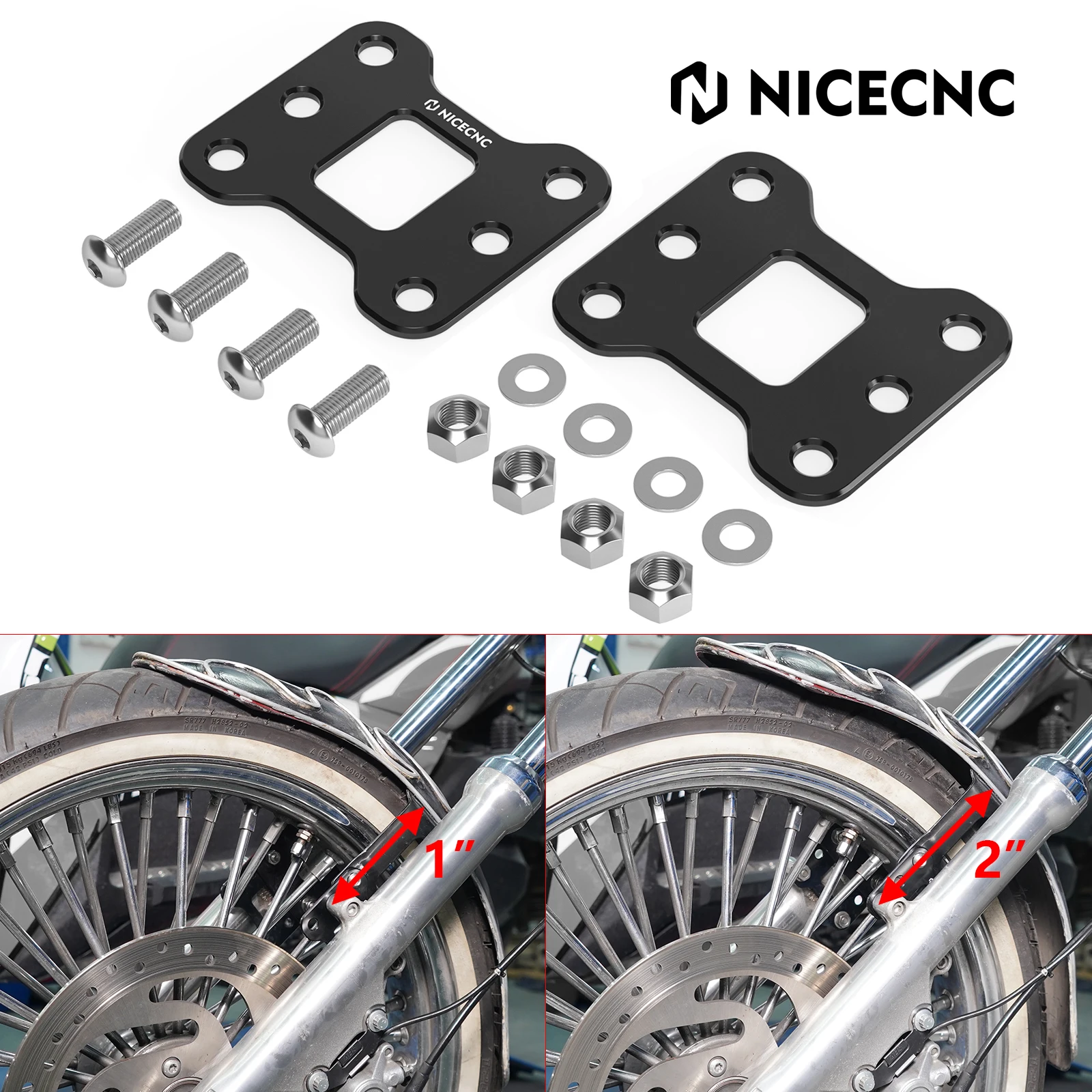 For 11-19 Harley Sportster 883 Super Low Front Fender Lift Brackets for Sportster 1200 Custom 03-2020 Super Low XL1200T 14-2019
For 11-19 Harley Sportster 883 Super Low Front Fender Lift Brackets for Sportster 1200 Custom 03-2020 Super Low XL1200T 14-2019