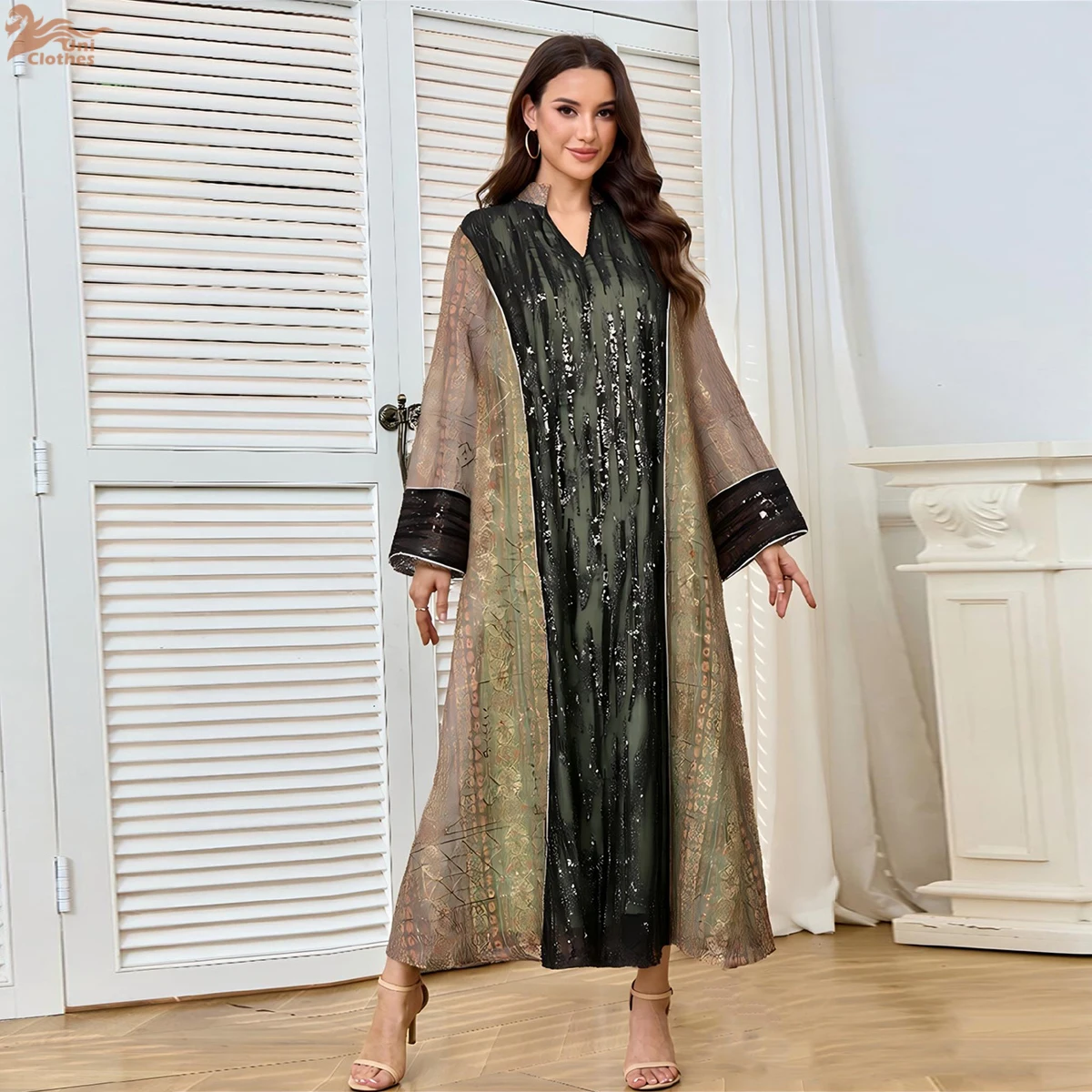 Eid Mubarak Djellaba Sequin Patchwork Mesh Abaya Muslim Women Maxi Dress Dubai Turkey Kaftan Ramadan Islamic Jalabiya Marocain
Eid Mubarak Djellaba Sequin Patchwork Mesh Abaya Muslim Women Maxi Dress Dubai Turkey Kaftan Ramadan Islamic Jalabiya Marocain