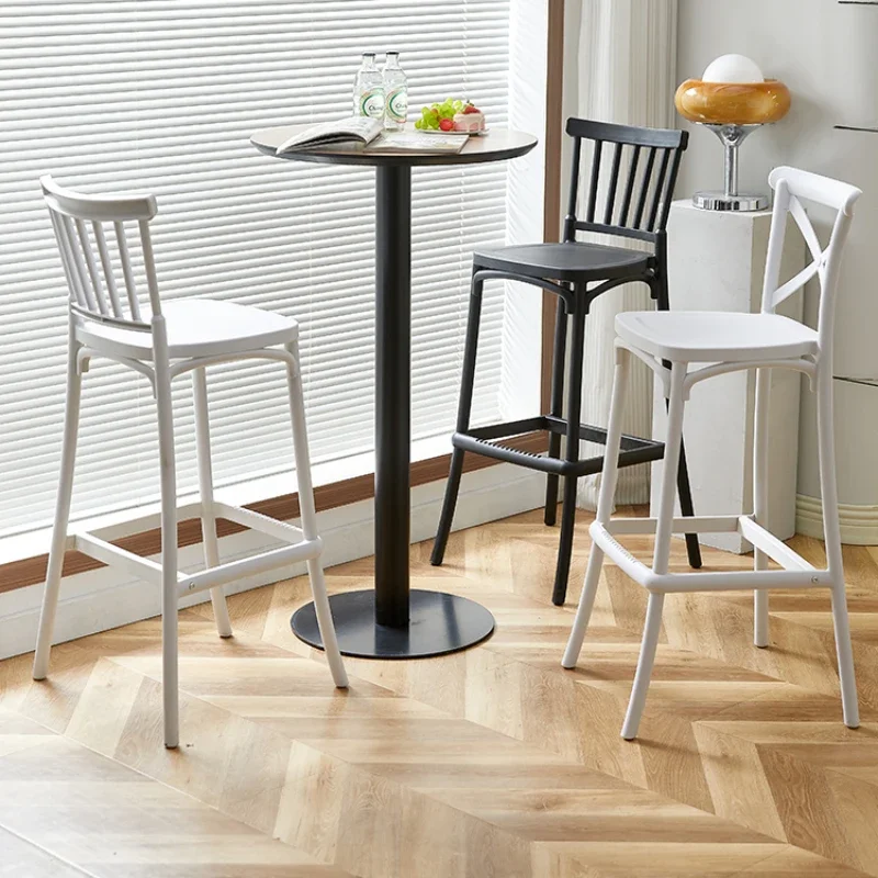 Plastic Nordic Fashion Bar Chair Modern Minimalist Front Desk Stackable Bar Chair Designer Creative Sillas Home Furniture
Plastic Nordic Fashion Bar Chair Modern Minimalist Front Desk Stackable Bar Chair Designer Creative Sillas Home Furniture