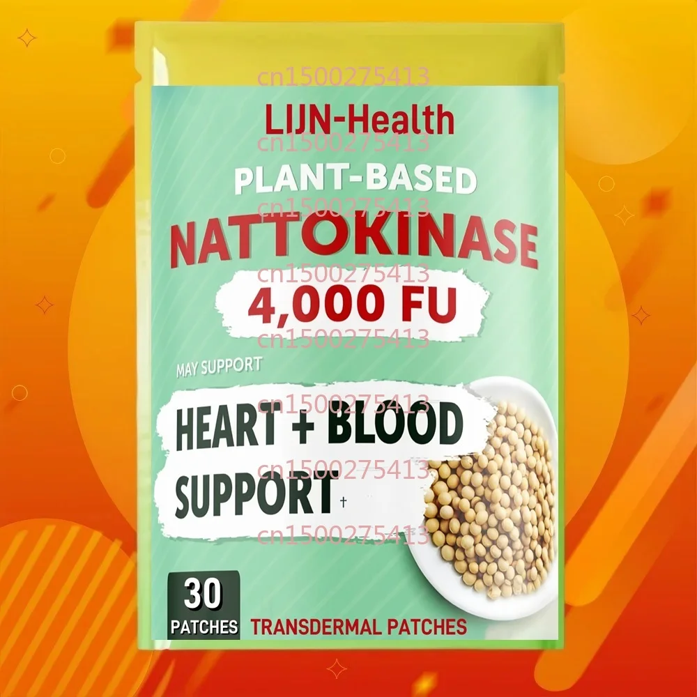 30 Patches Nattokinase Transdermal Patches for Cardiovascular Health Support Natural Blood Thinner
30 Patches Nattokinase Transdermal Patches for Cardiovascular Health Support Natural Blood Thinner