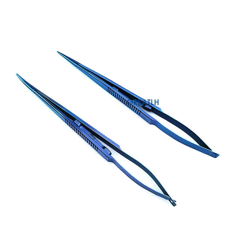 Ophthalmic Needle Holder Straight Curved Cosmetic Pin Clamp Tweezers Surgery Tools Titanium Alloy 140mm
Ophthalmic Needle Holder Straight Curved Cosmetic Pin Clamp Tweezers Surgery Tools Titanium Alloy 140mm