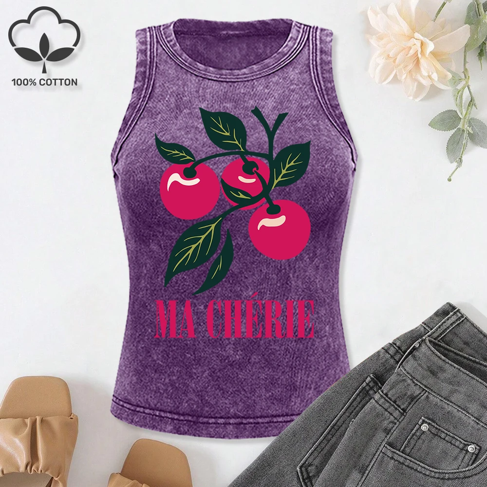 Женский укороченный жилет с принтом Ma Cherry Fruits, хлопковые повседневные топы на бретелях, уличная одежда без рукавов в стиле хип-хоп, женские жилеты Y2K
Женский укороченный жилет с принтом Ma Cherry Fruits, хлопковые повседневные топы на бретелях, уличная одежда без рукавов в стиле хип-хоп, женские жилеты Y2K