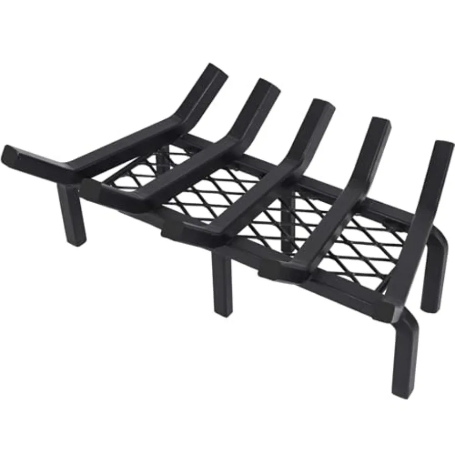 Fireplace Grate with Ember Retainer, Cast Iron Fireplace Log Grate, Fireplace Log Holder, Heavy Duty Solid Steel Fireplace Wood
Fireplace Grate with Ember Retainer, Cast Iron Fireplace Log Grate, Fireplace Log Holder, Heavy Duty Solid Steel Fireplace Wood