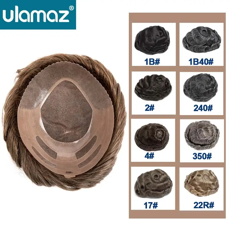 Men's Wig Toupee Hair Mono NPU Male Hair Prosthesis Man Wigs Human Hair Durable Hair System For Man Fine Mono With Grey Hair Wig
Men's Wig Toupee Hair Mono NPU Male Hair Prosthesis Man Wigs Human Hair Durable Hair System For Man Fine Mono With Grey Hair Wig