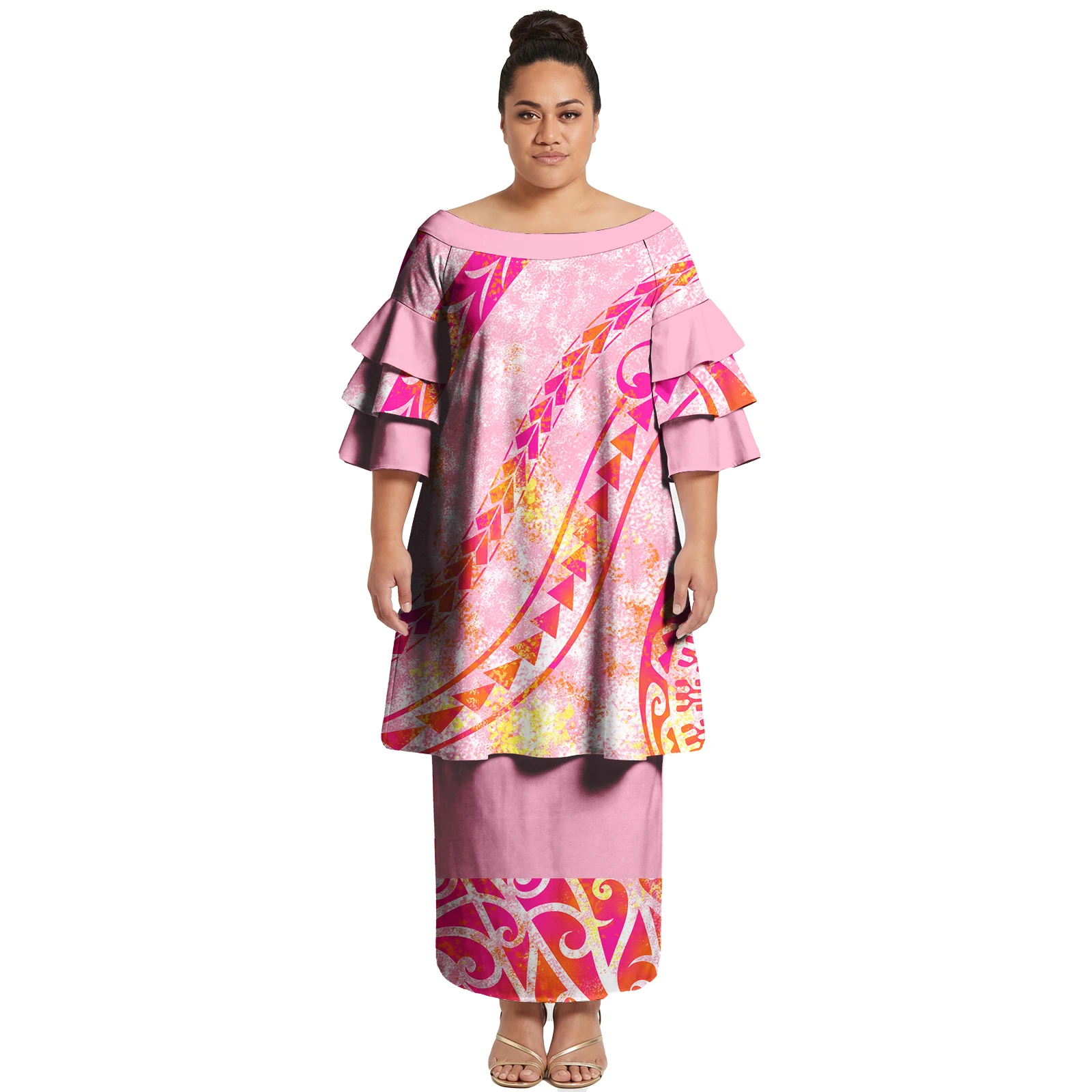 Custom Holiday Hawaiian Ladies Clothes Print Samoan Puletasi for Women Polynesian Tribal Tropical Pattern Women Puletasi Dress
Custom Holiday Hawaiian Ladies Clothes Print Samoan Puletasi for Women Polynesian Tribal Tropical Pattern Women Puletasi Dress