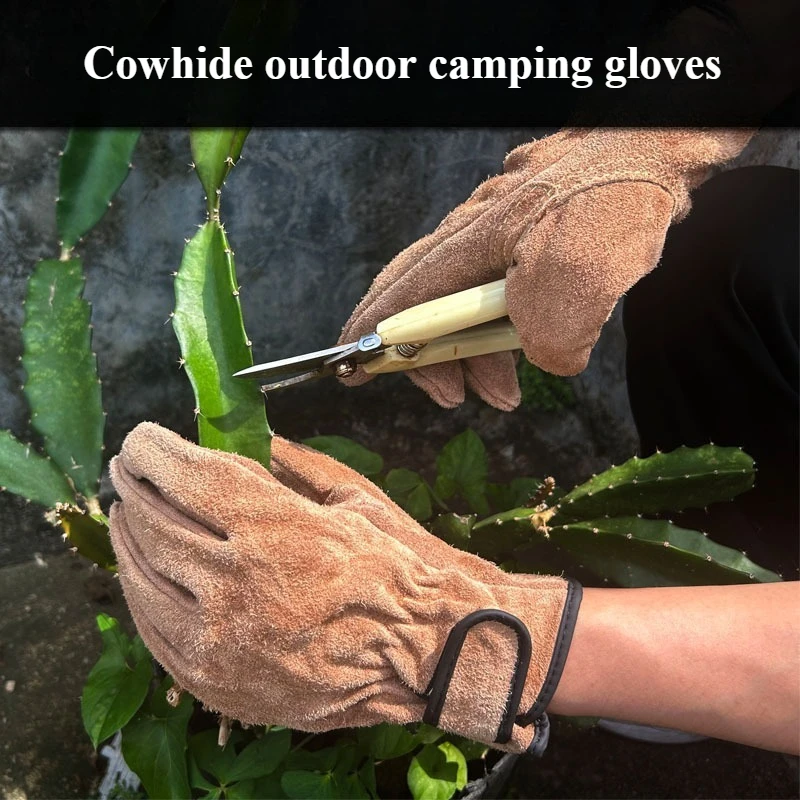 Outdoor Cowhide Protective Gloves Heat Insulation Anti-cutting Anti-thorning Camping Mountaineering Gradening Prunning Welding
Outdoor Cowhide Protective Gloves Heat Insulation Anti-cutting Anti-thorning Camping Mountaineering Gradening Prunning Welding