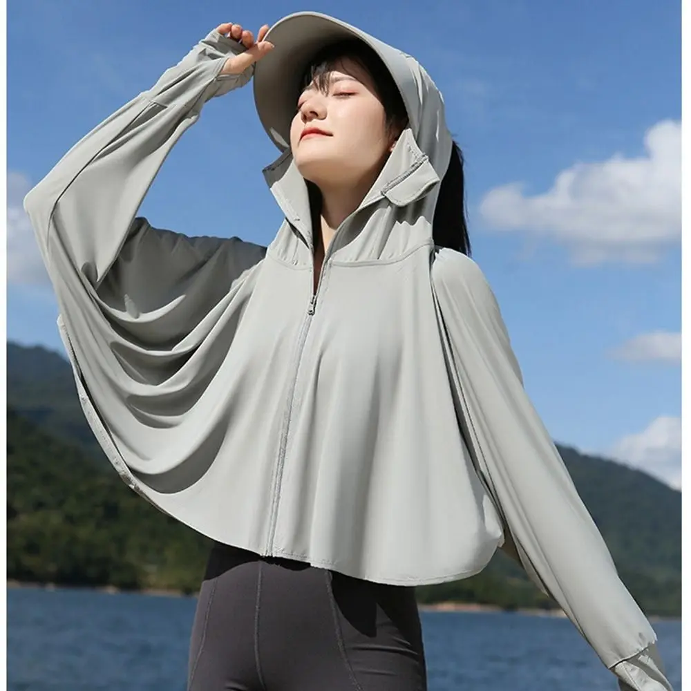 Solid Color Sunscreen Hoodie Long Sleeve Thin Sun Protection Clothing Large Brim Hat Scarf Summer Sunscreen Shawl Ladies
Solid Color Sunscreen Hoodie Long Sleeve Thin Sun Protection Clothing Large Brim Hat Scarf Summer Sunscreen Shawl Ladies