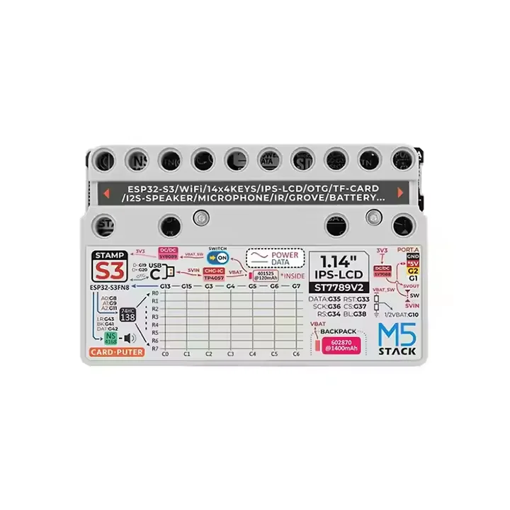 2026 New M5Stack Cardboard StampS3 Microcontroller 56-key Keyboard Card Computer
2026 New M5Stack Cardboard StampS3 Microcontroller 56-key Keyboard Card Computer