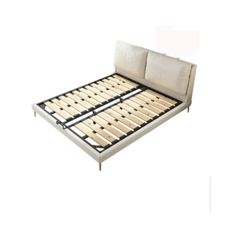 Light luxury master bedroom small double bed Italian minimalist wedding bed leather soft bag bed
Light luxury master bedroom small double bed Italian minimalist wedding bed leather soft bag bed
