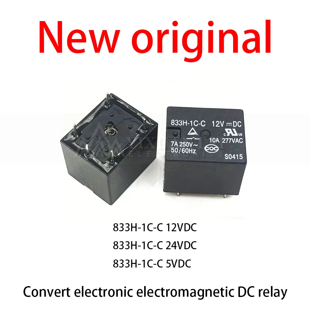 5Pcs/Lot New original 833H-1C-C 12VDC 833H-1C-C 24VDC 833H-1C-C 5VDC Convert electronic electromagnetic DC relay
5Pcs/Lot New original 833H-1C-C 12VDC 833H-1C-C 24VDC 833H-1C-C 5VDC Convert electronic electromagnetic DC relay