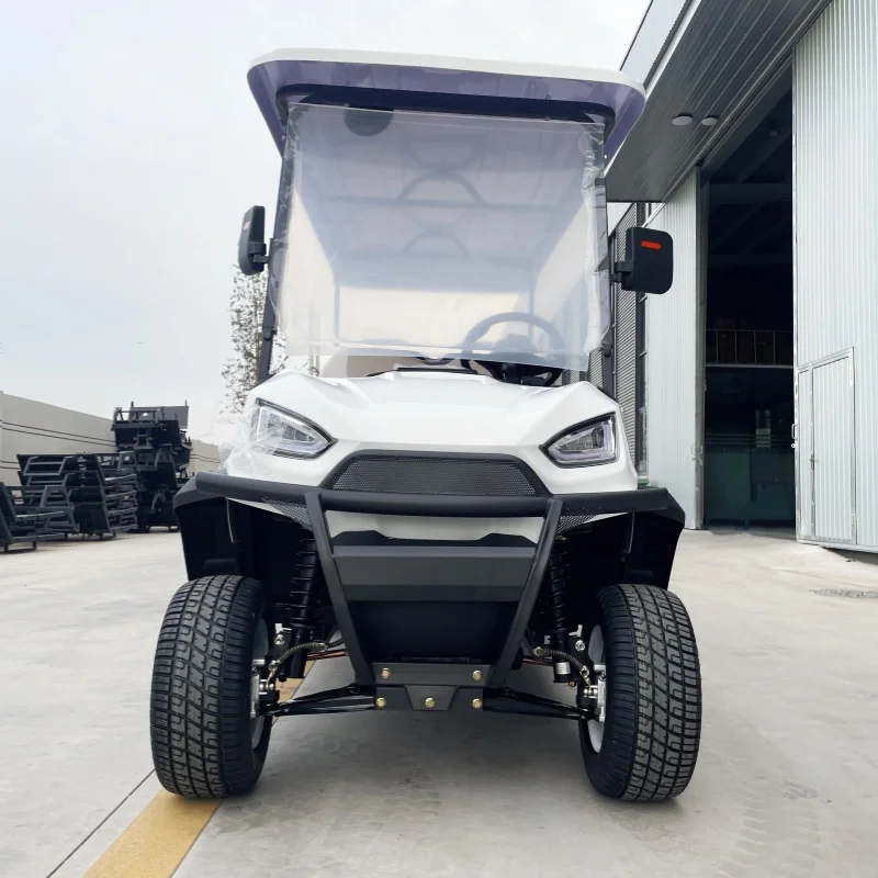 Golf Cart Club Car Classic/Stylish Design New Energy Electric Golf Cart For Golf Courses White Upholstered Seat Off-Road Tires
Golf Cart Club Car Classic/Stylish Design New Energy Electric Golf Cart For Golf Courses White Upholstered Seat Off-Road Tires