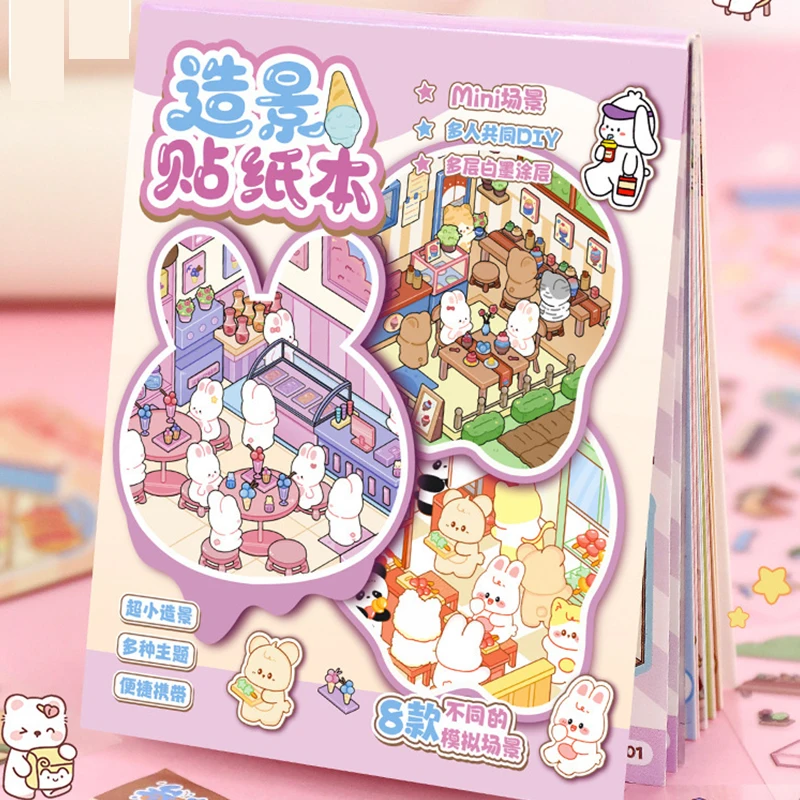 2 альбома для стикеров + 1 пинцет, альбом для стикеров с мультяшными мини-сценами, 3D-стикеры с пейзажами, 3D-стикеры с домиками, набор для творчества и рукоделия DIY
2 альбома для стикеров + 1 пинцет, альбом для стикеров с мультяшными мини-сценами, 3D-стикеры с пейзажами, 3D-стикеры с домиками, набор для творчества и рукоделия DIY