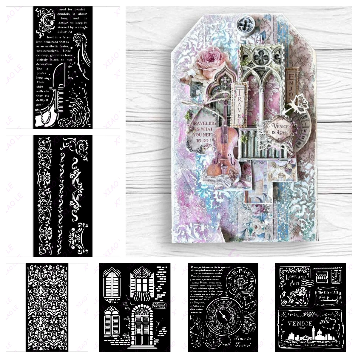 City Of Art Time To Travel Stencil Layering Stencils Painting Scrapbook Coloring Embossing Album Decorative Template
City Of Art Time To Travel Stencil Layering Stencils Painting Scrapbook Coloring Embossing Album Decorative Template