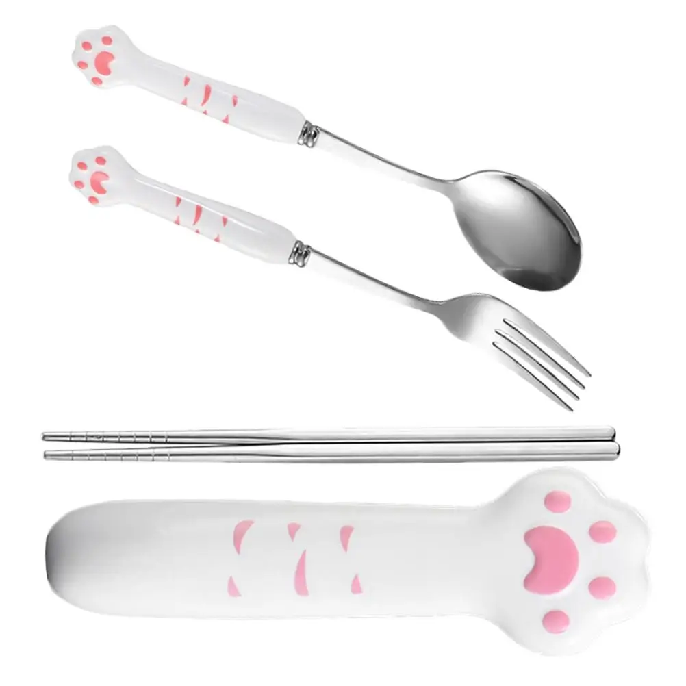 4 Pieces Stainless Steel Cutlery Set Portable Fork Spoon Chopsticks Case Camping Hiking Travel Kitchen Lunch Accessories
4 Pieces Stainless Steel Cutlery Set Portable Fork Spoon Chopsticks Case Camping Hiking Travel Kitchen Lunch Accessories